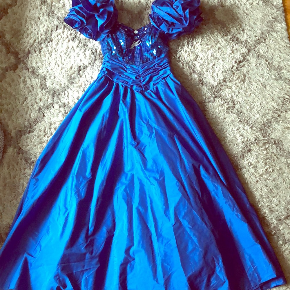 A gently used prom dress